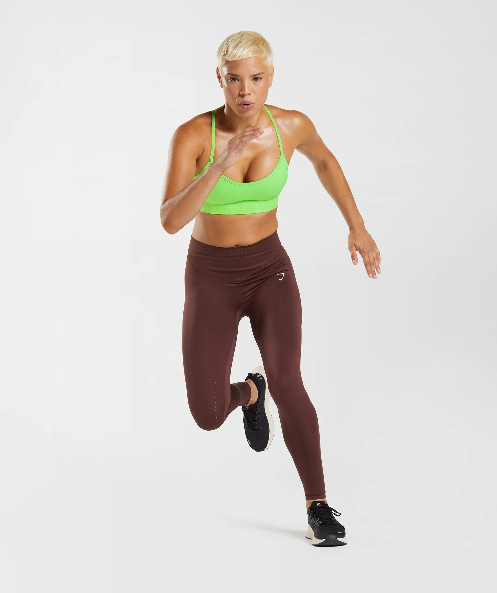 Gymshark Sweat Seamless Sculpt Leggings - Baked Maroon