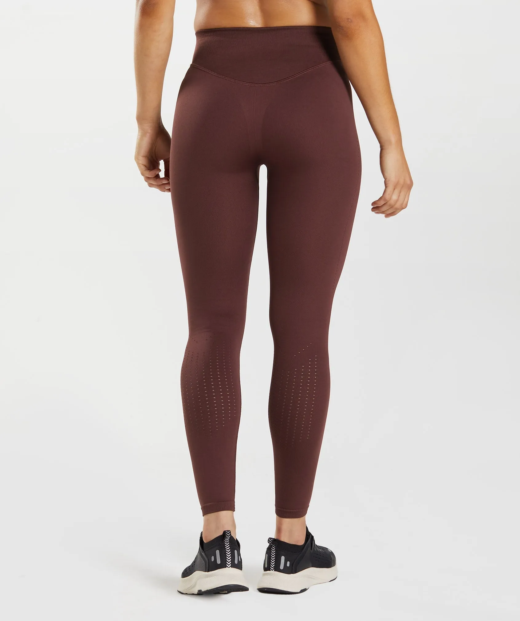 Gymshark Sweat Seamless Sculpt Leggings - Baked Maroon