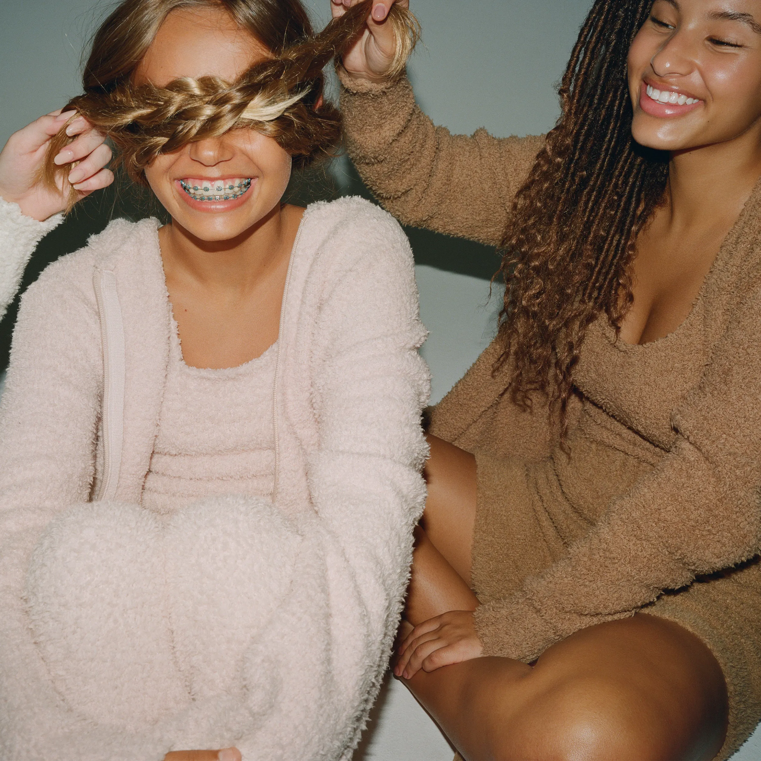 KIDS COZY KNIT TANK | BONE