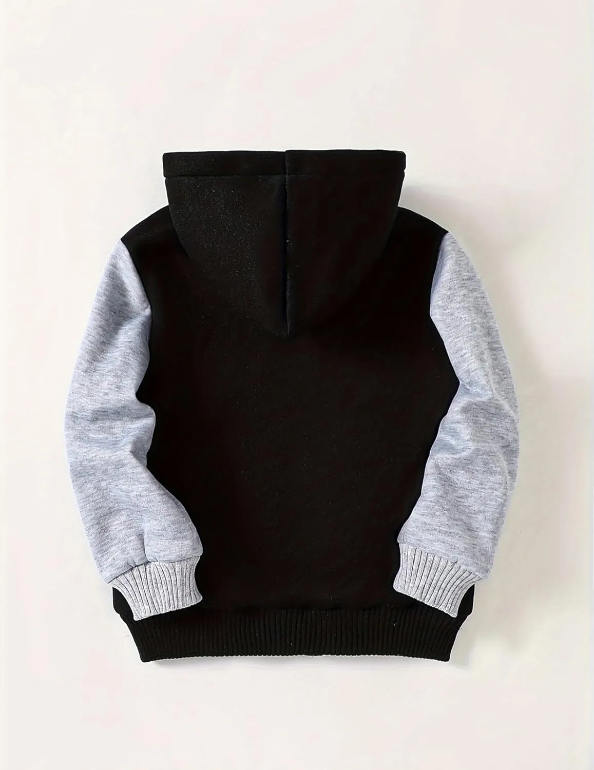 Kids Zip-Up Hooded for Boys Sherpa Lined Jacket Winter Outdoor Sweatshirt Warm Coat 3-14 Years