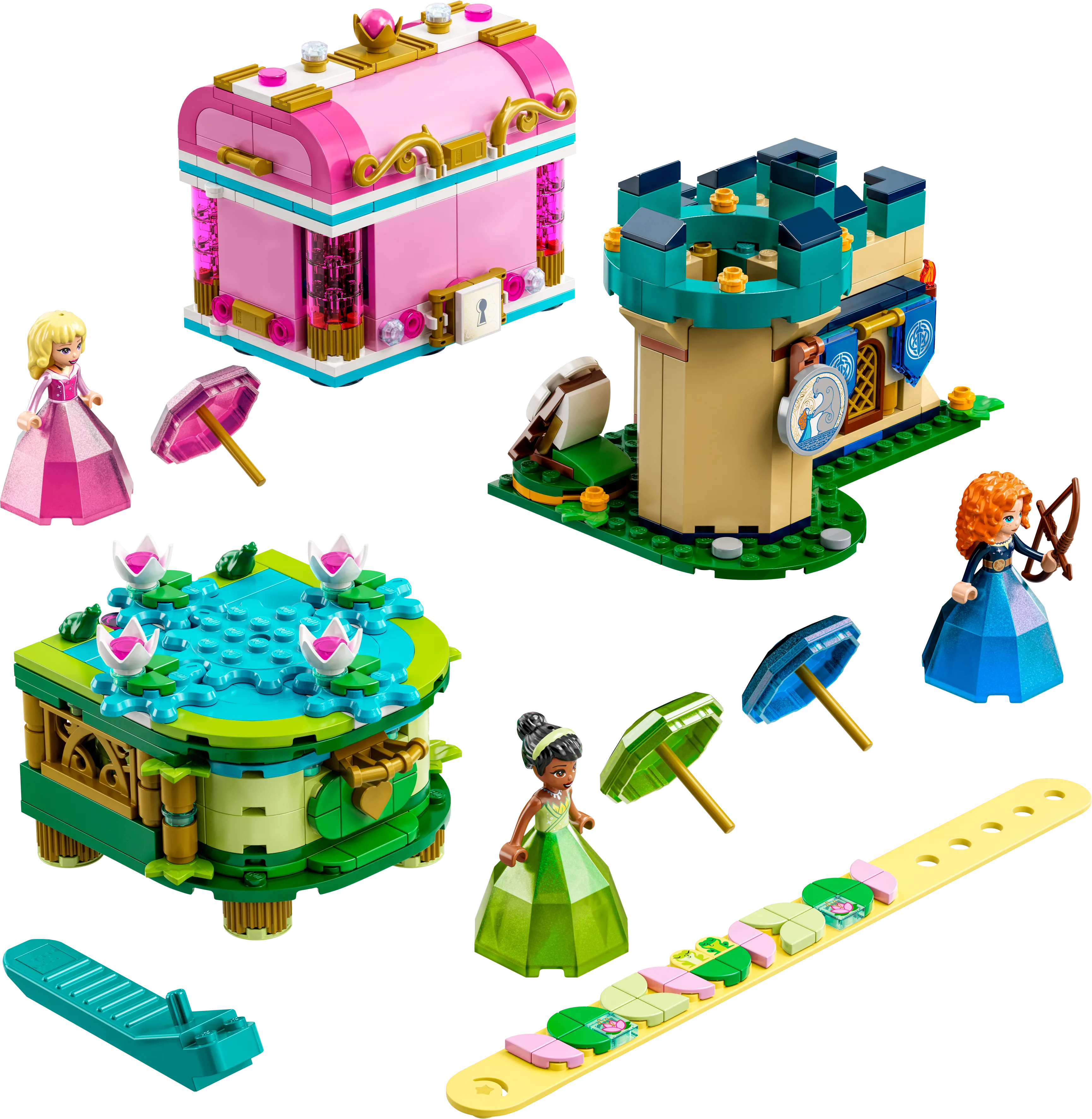 LEGO 43203 Disney Princess Aurora, Merid And Tiana's Enchanted Creations