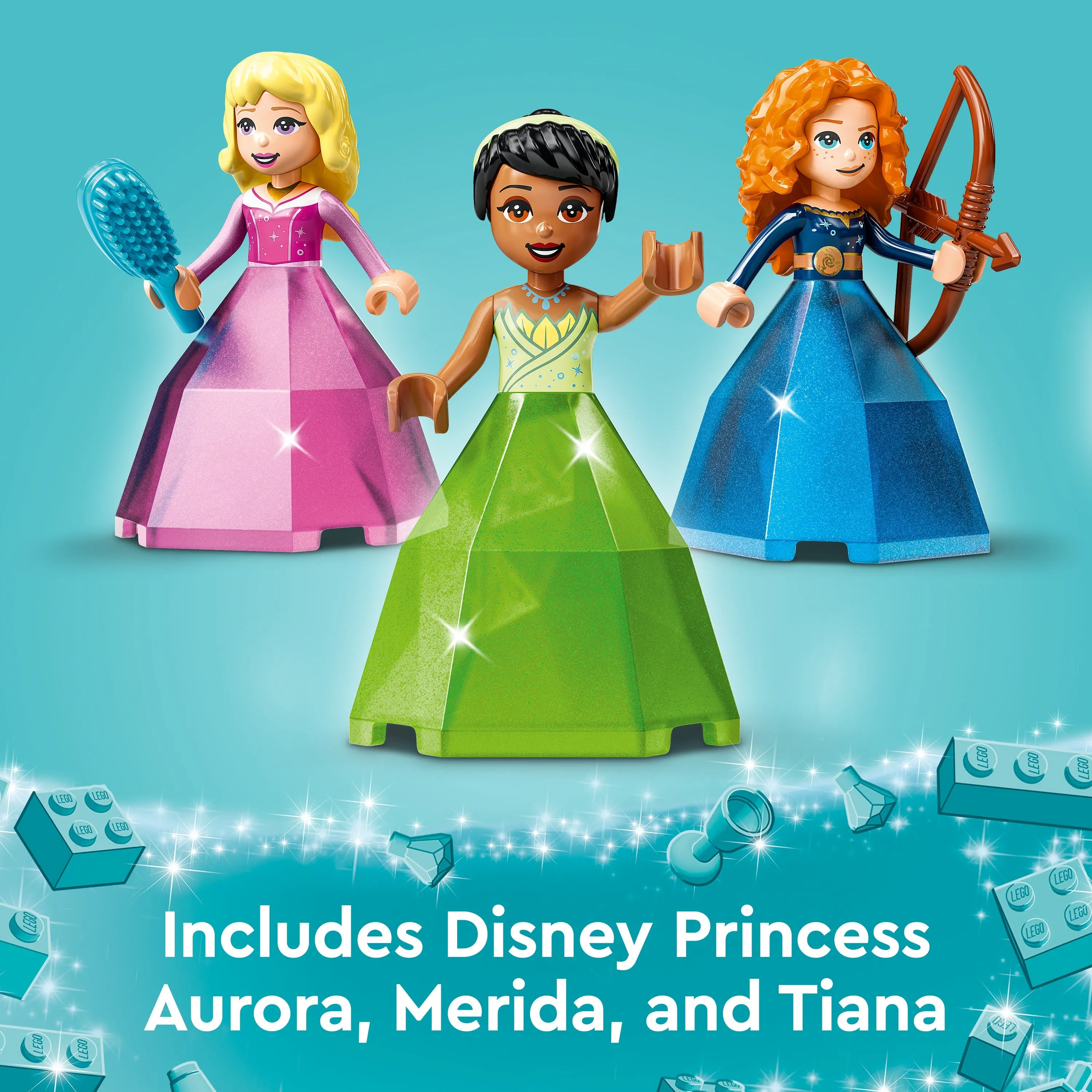 LEGO 43203 Disney Princess Aurora, Merid And Tiana's Enchanted Creations