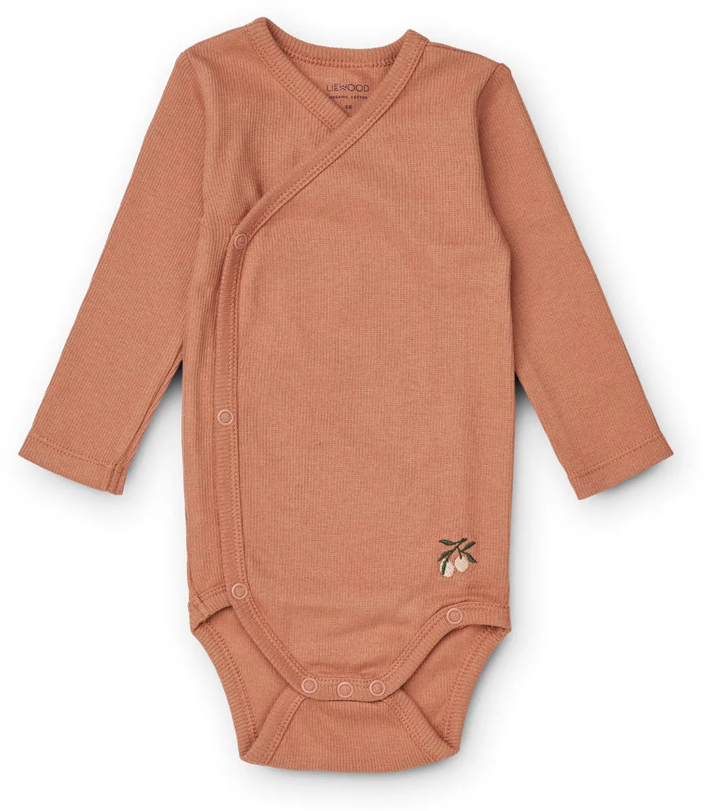 Liewood Hali Body Longsleeve 2-pack | Peach/ Tuscany Rose Mix