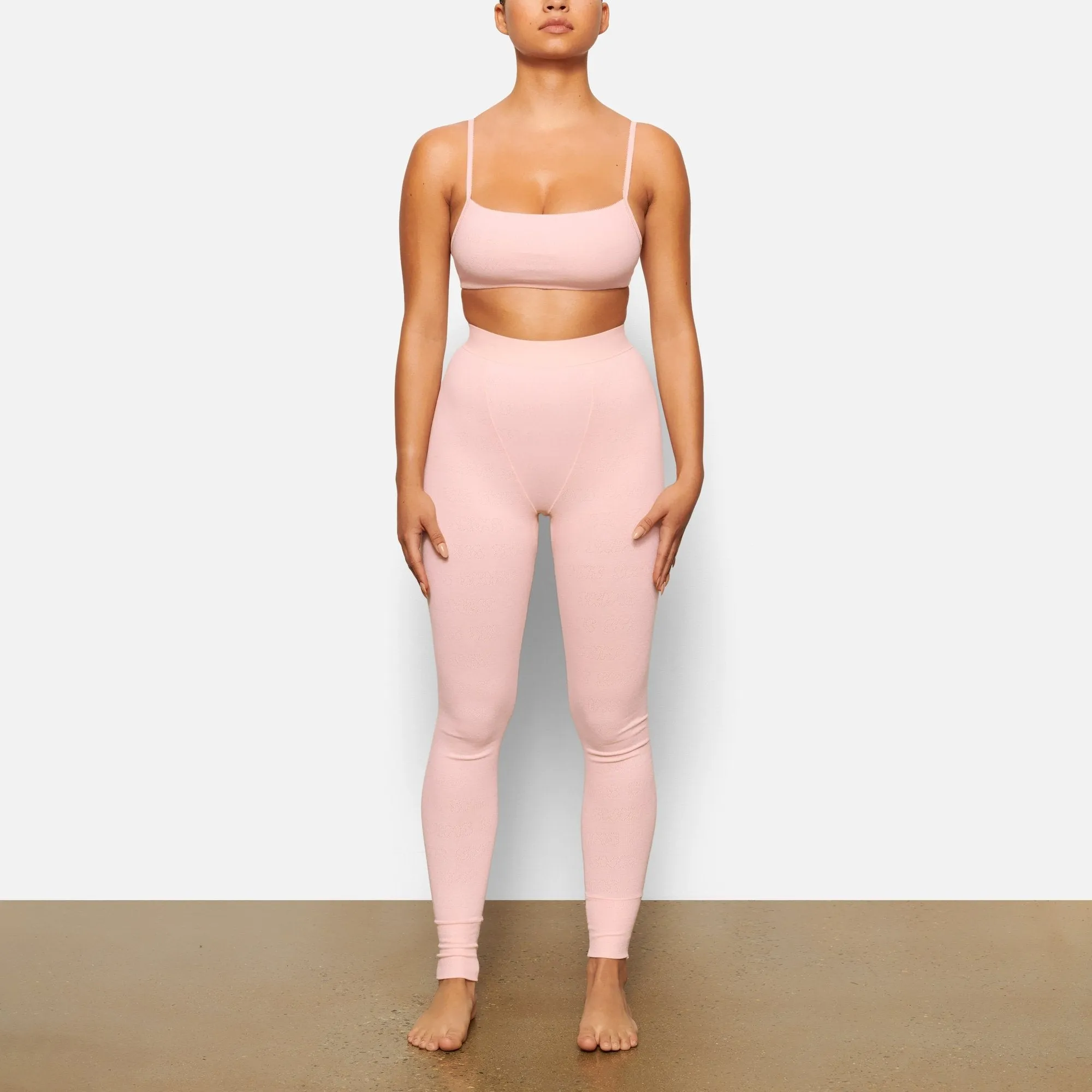 LOGO POINTELLE LEGGING | QUARTZ