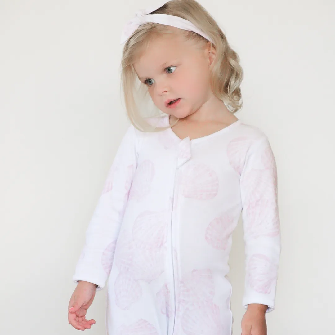 Long Zippy Romper (Sea Shell)