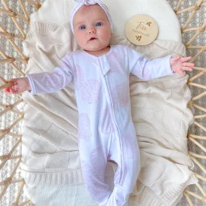 Long Zippy Romper (Sea Shell)