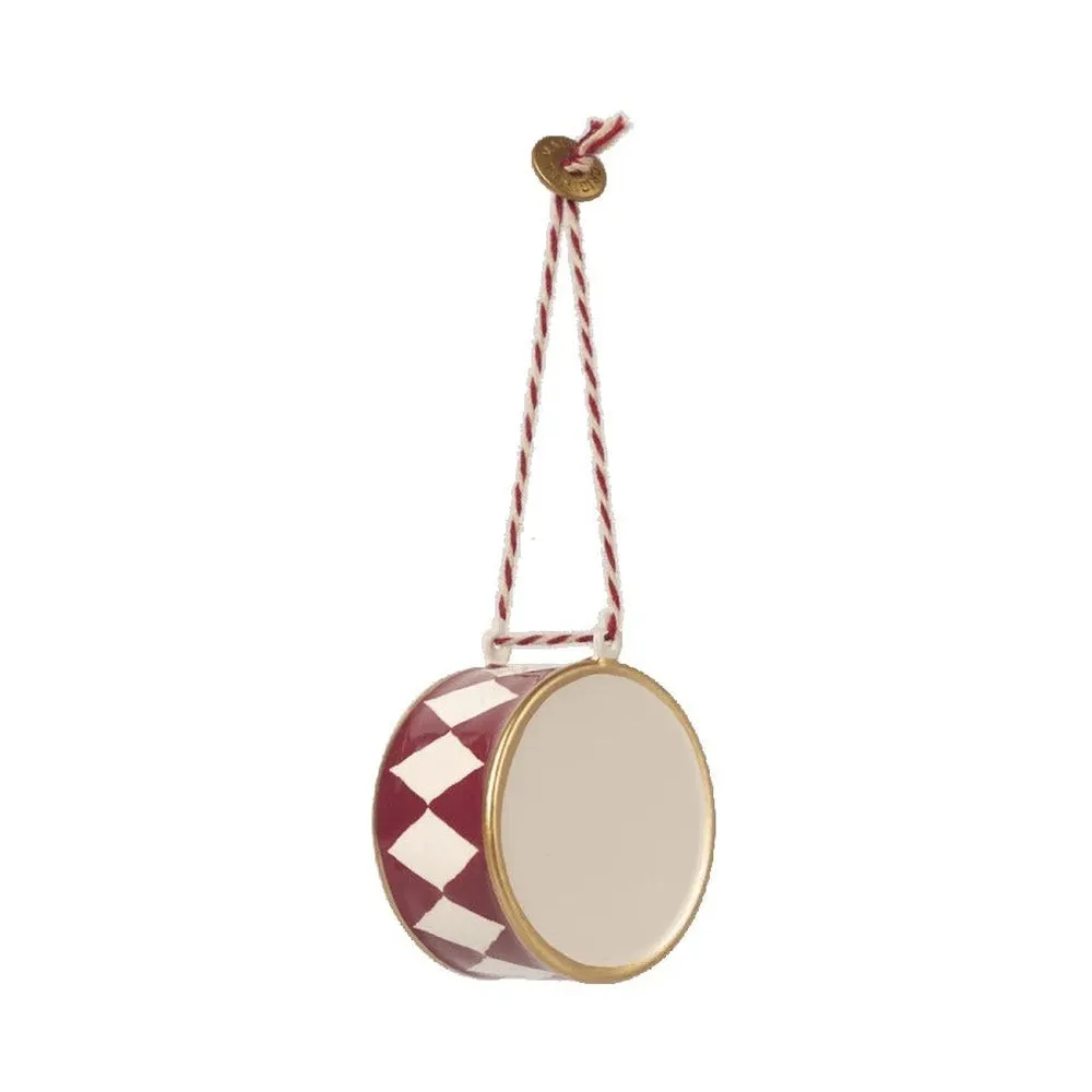 Maileg large drum ornament - red