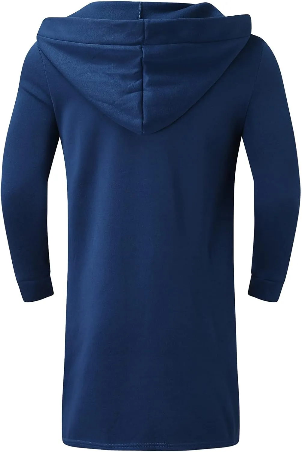 Mens Hoodies Men's Dark Style Solid Color Long Cardigan Cloak Coat Hooded Sweater Jacket