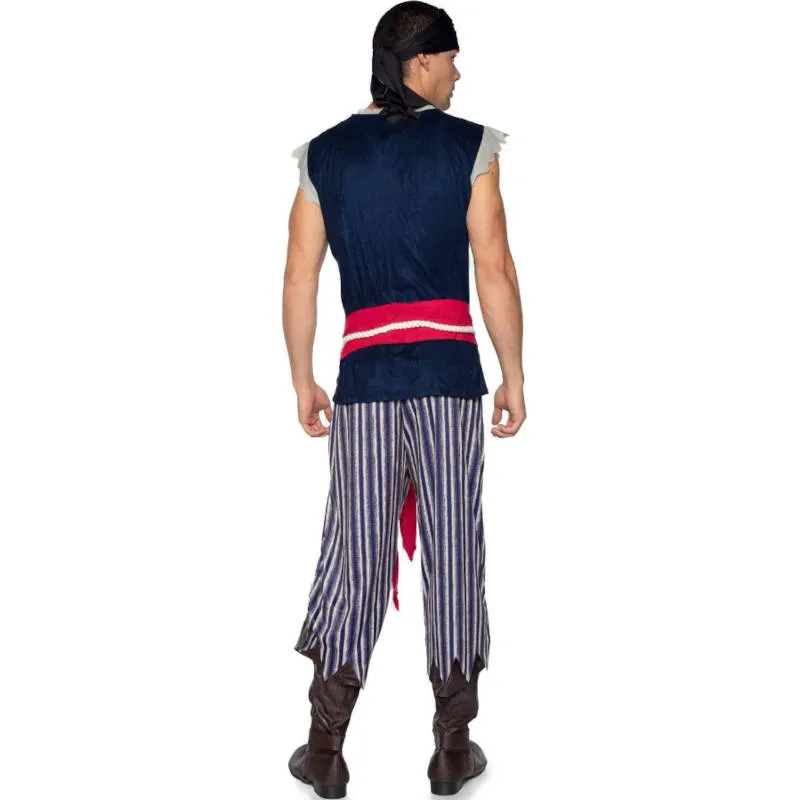 Mens Pirate-Themed Plank Walking Costume for Halloween and Costume Parties