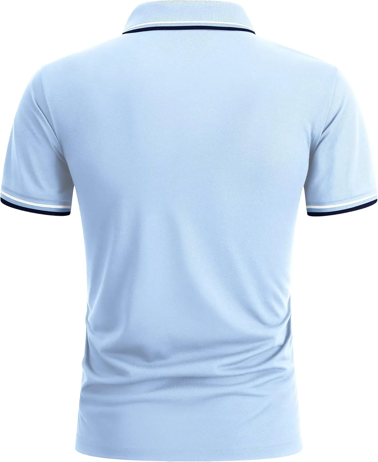 Polo Shirts for Men Short Sleeve Golf Polo with Pockets Moisture Wicking Tennis Shirt Summer Polo T-Shirts
