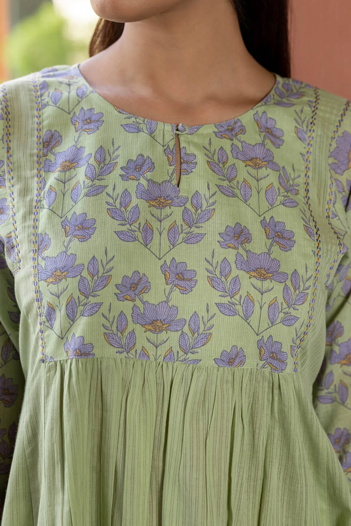 Poppy Gathered Kurta