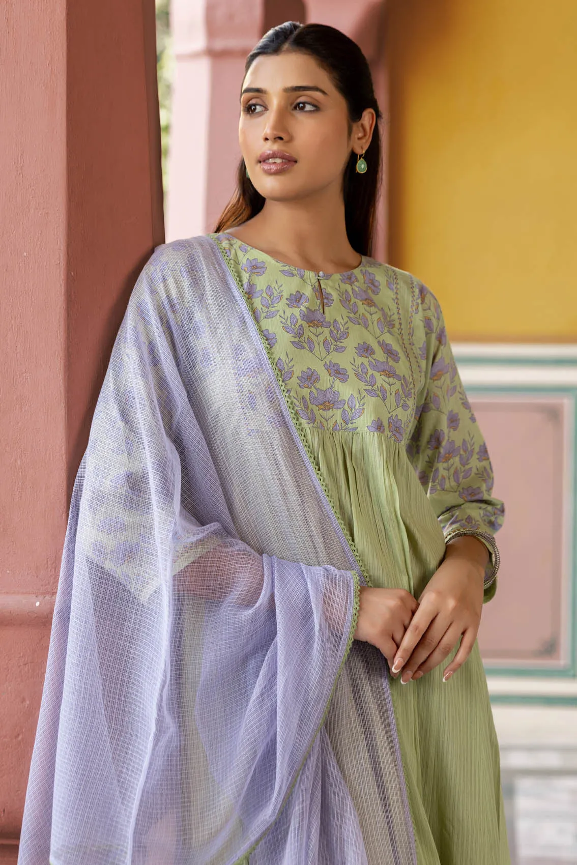 Poppy Gathered Kurta