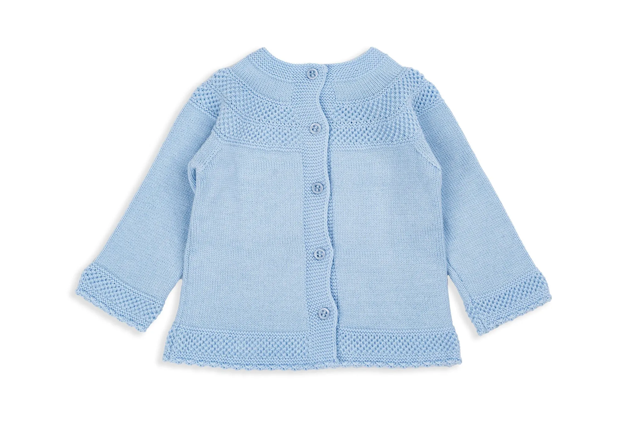 Powder Blue Two-piece Knit Unisex Set