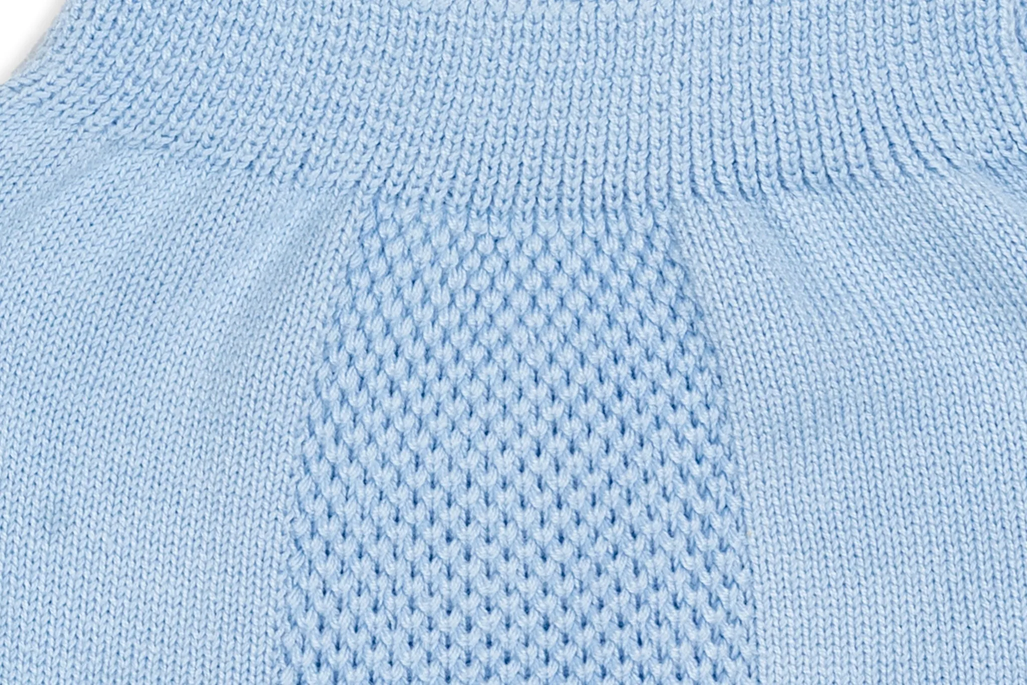 Powder Blue Two-piece Knit Unisex Set
