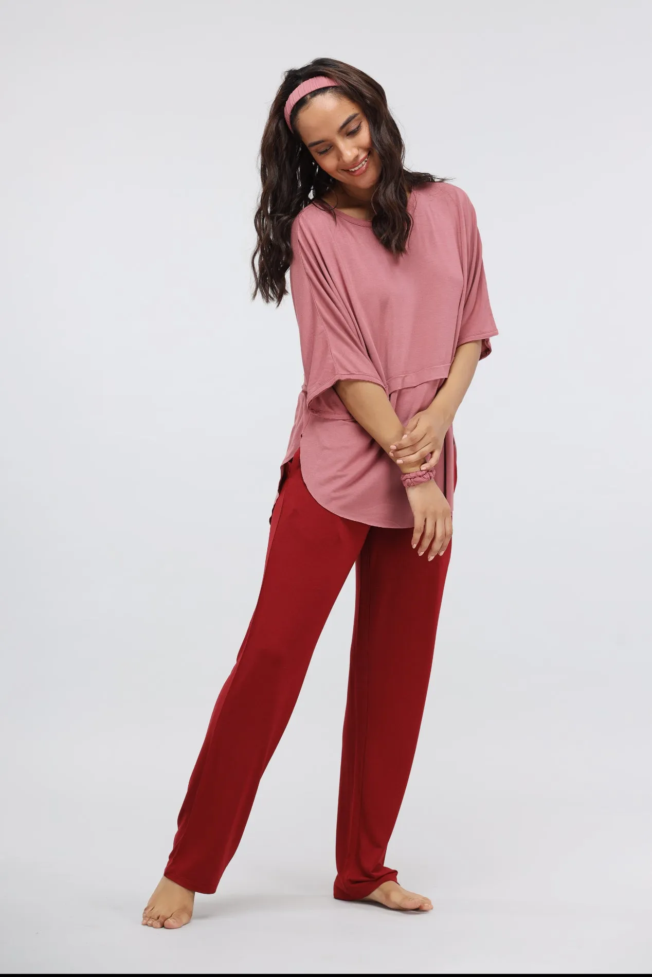 Rhubarb Modal Straight Lounge Pant