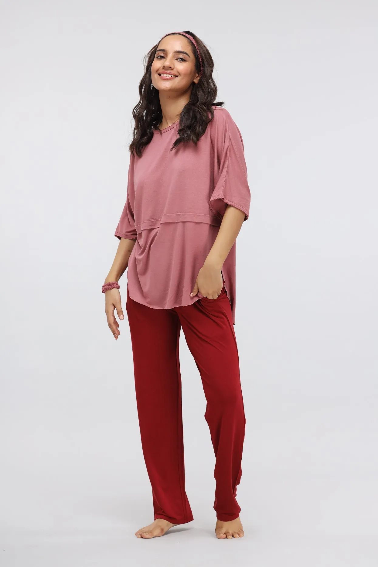 Rhubarb Modal Straight Lounge Pant