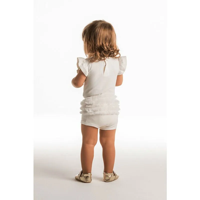 Rock Your Baby Spring Bunny Bodysuit & Ruffle Pant Set