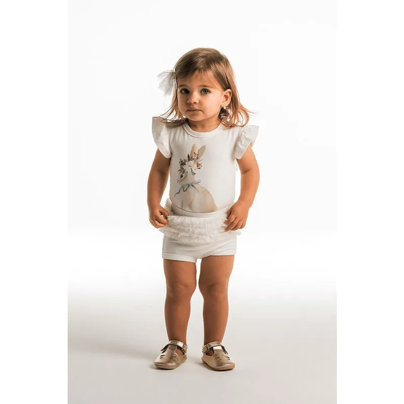 Rock Your Baby Spring Bunny Bodysuit & Ruffle Pant Set