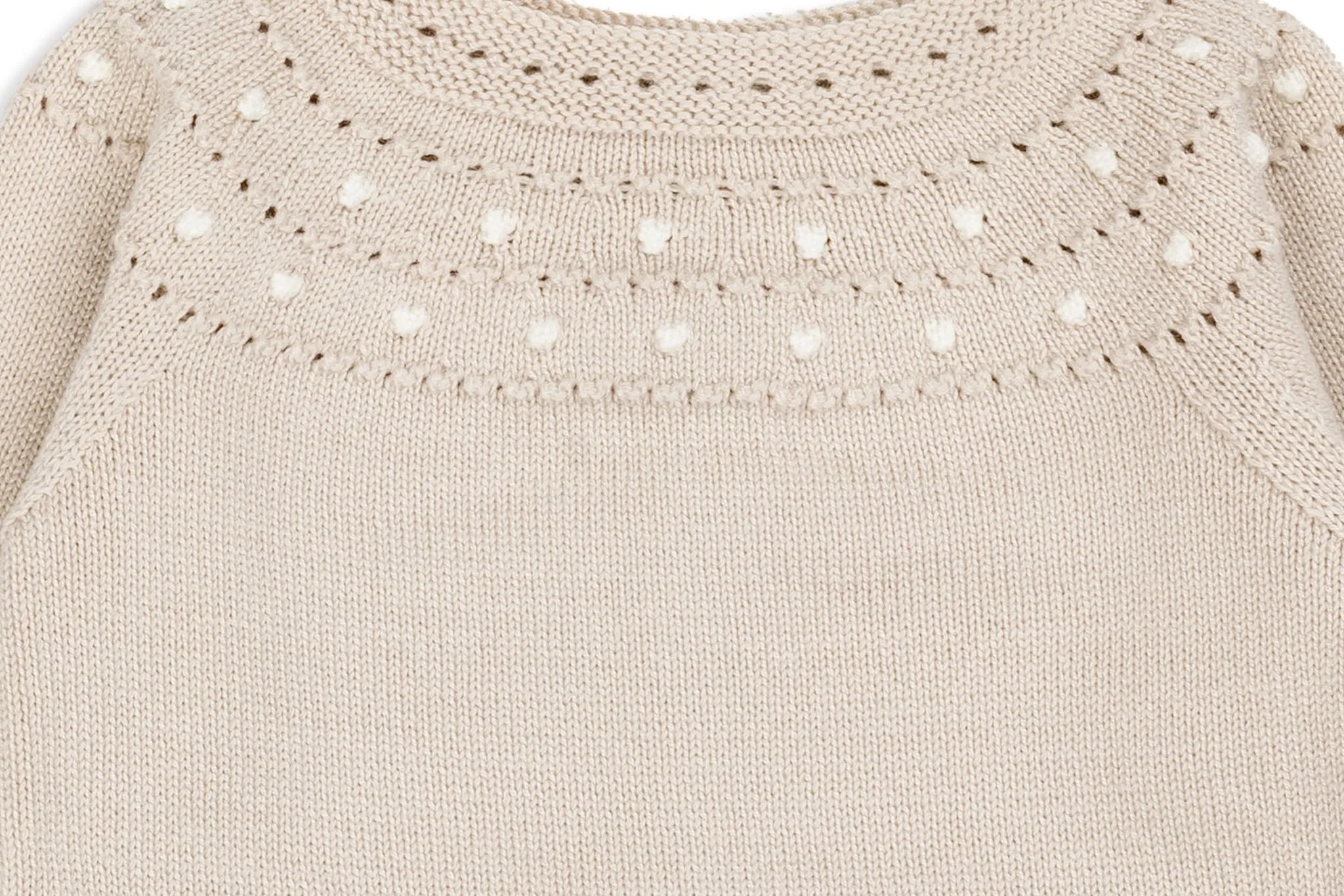Sand & Ivory Two-piece Knit Baby Girl Set
