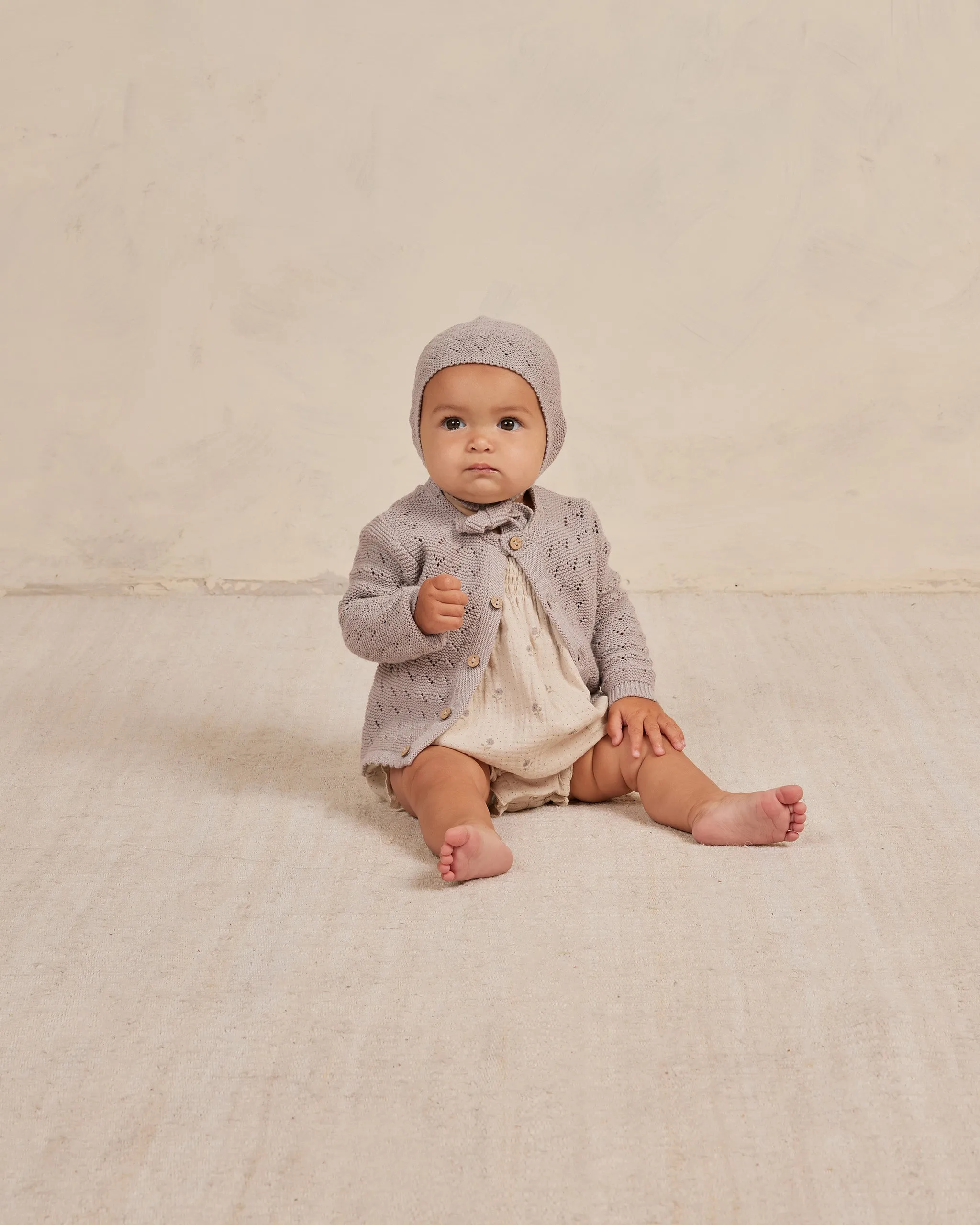 Scalloped Cardigan | Lavender