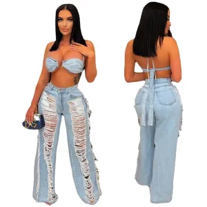 Shred It Denim Set