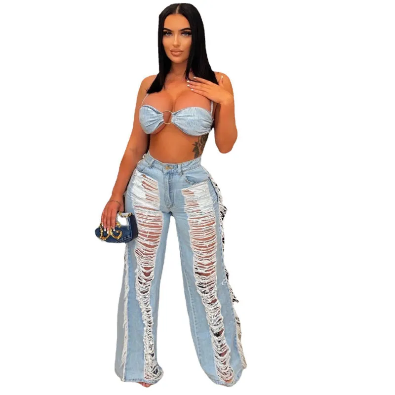 Shred It Denim Set