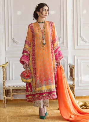 Silk Luxe Pret 21 - Sienna Crepe Tunic And Silk Dupatta