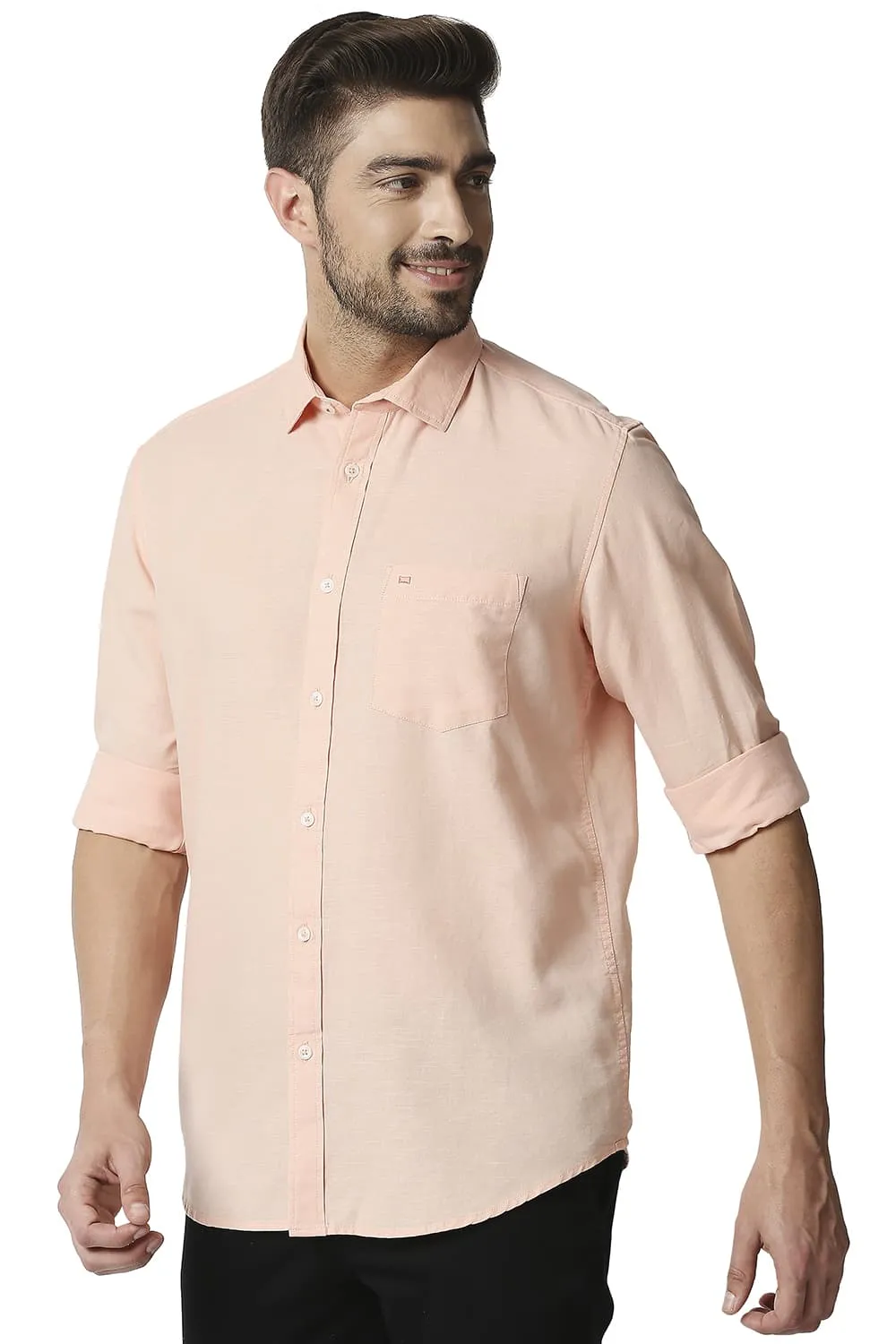 Slim Fit Cotton Hemp Shirt