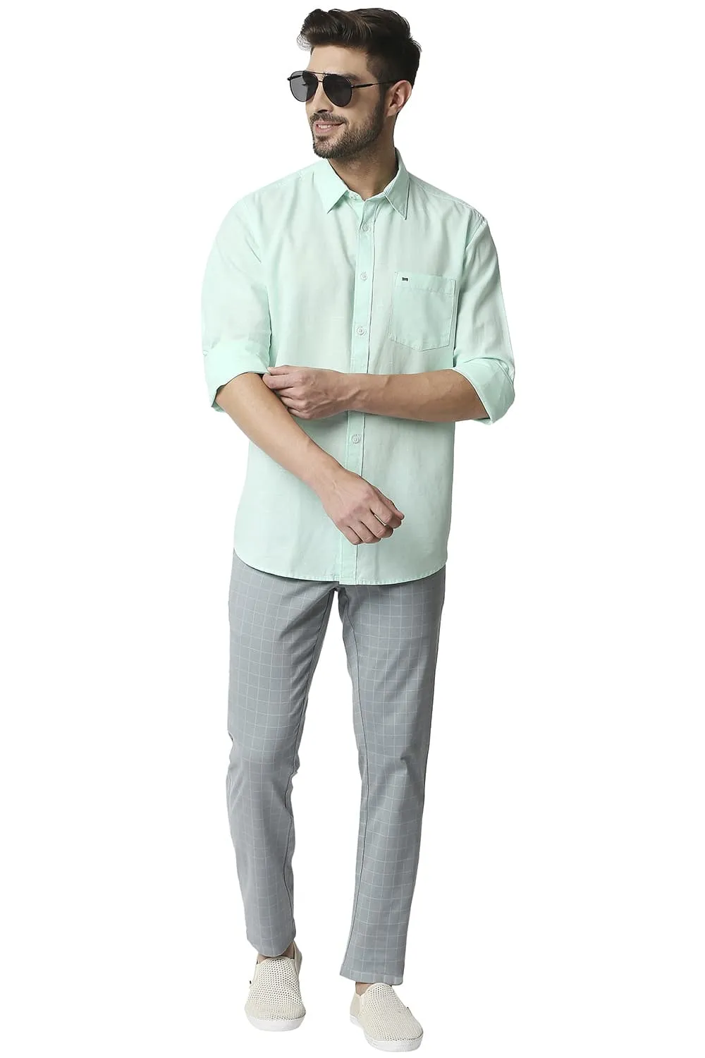 Slim Fit Cotton Hemp Shirt