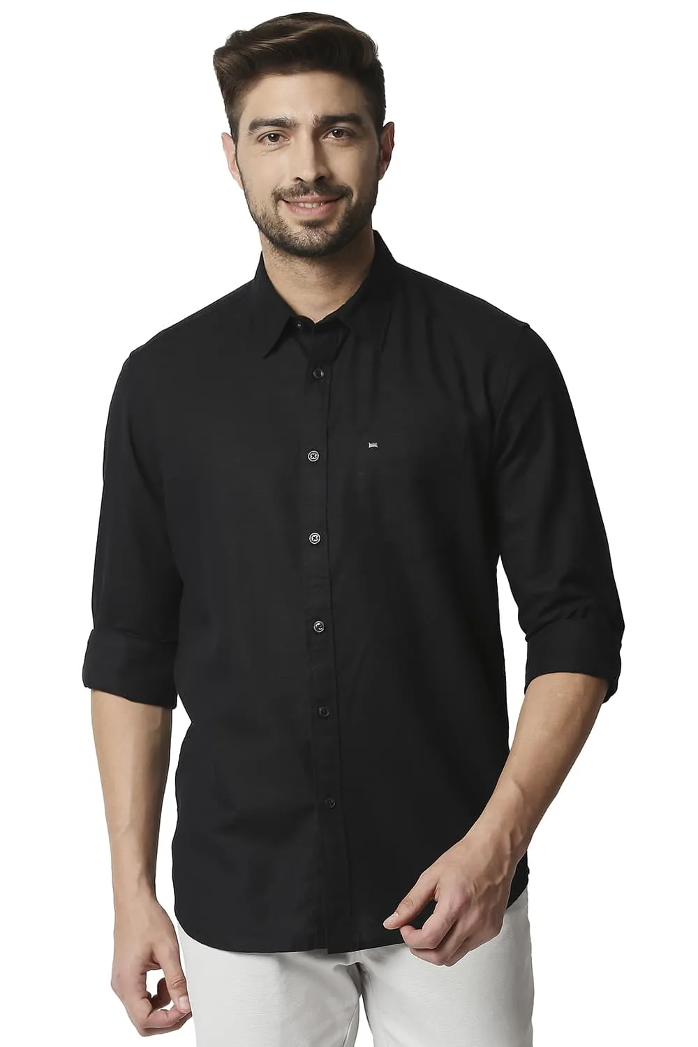 Slim Fit Cotton Hemp Shirt