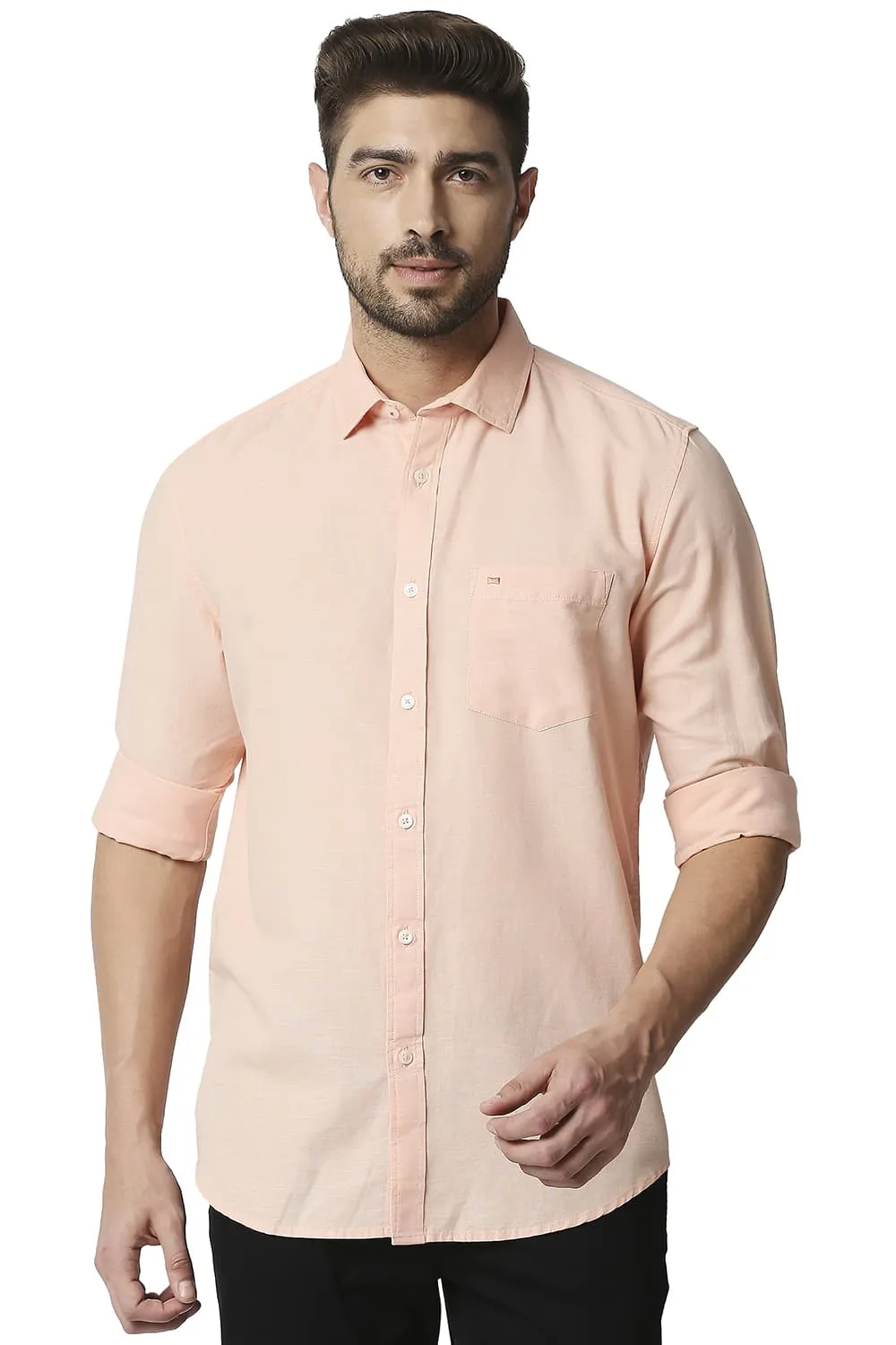 Slim Fit Cotton Hemp Shirt