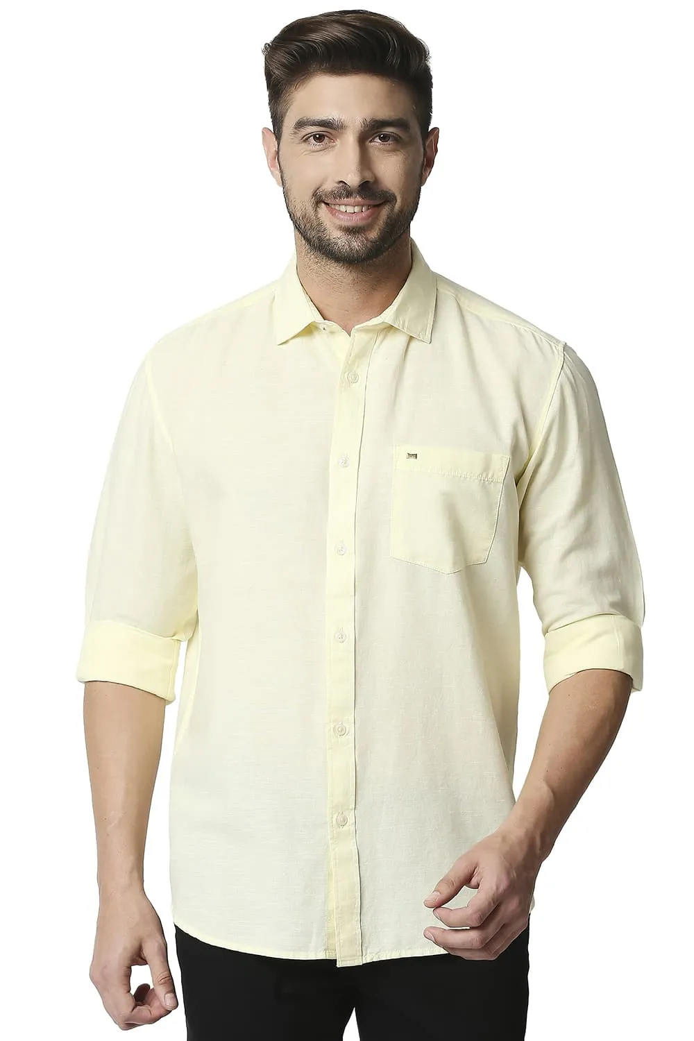 Slim Fit Cotton Hemp Shirt