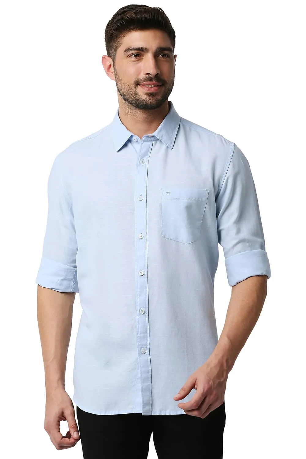 Slim Fit Cotton Hemp Shirt