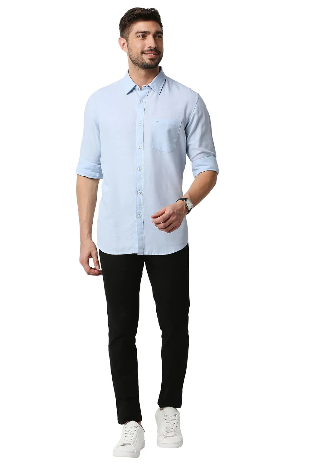 Slim Fit Cotton Hemp Shirt