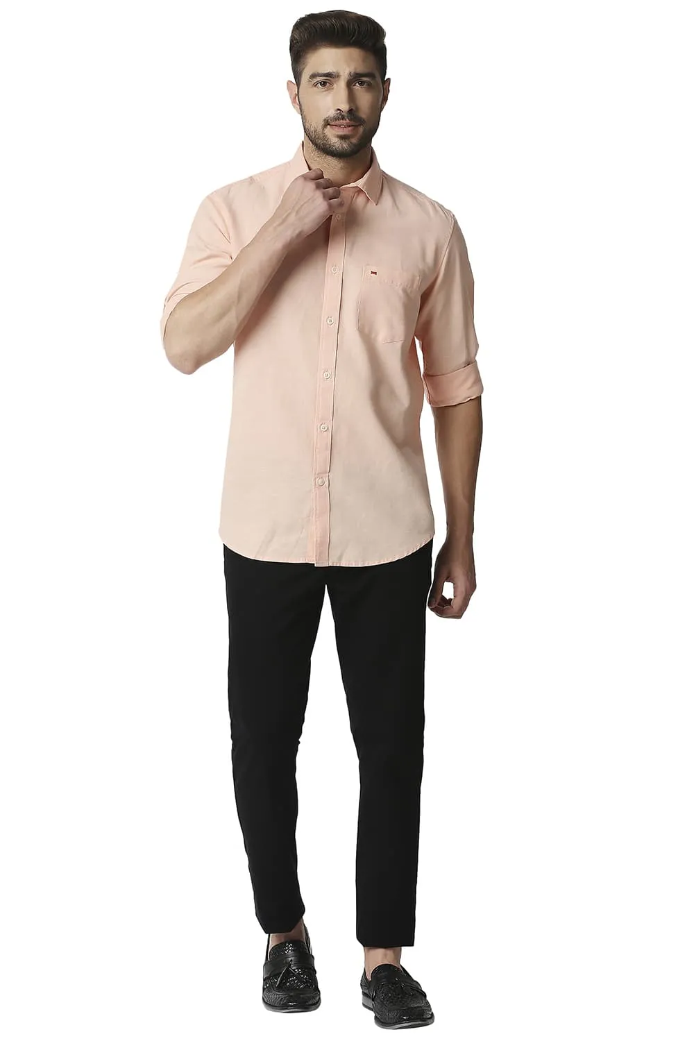 Slim Fit Cotton Hemp Shirt