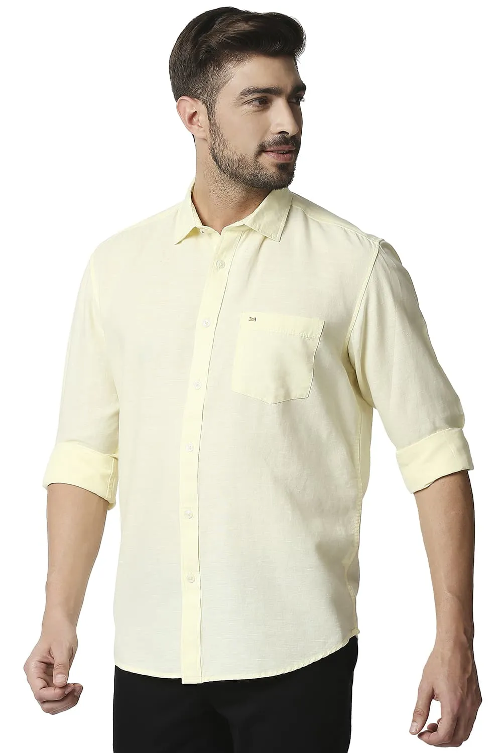 Slim Fit Cotton Hemp Shirt