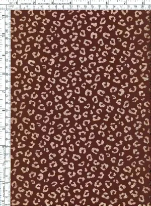 SUPER SOFT POLYESTER SPANDEX DBP / DTY BRUSHED LEOPARD WITH METALLIC FOIL EFFECT [NFA210404-009X]