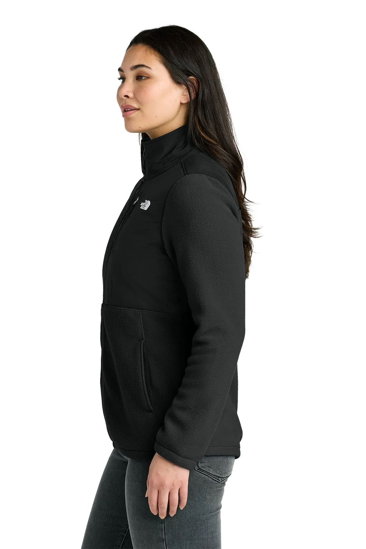 The North Face Womens Highest Peak Full-Zip Fleece Custom Jackets, Black