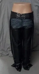 Unisex Motorcycle Chaps Flame Embroidery