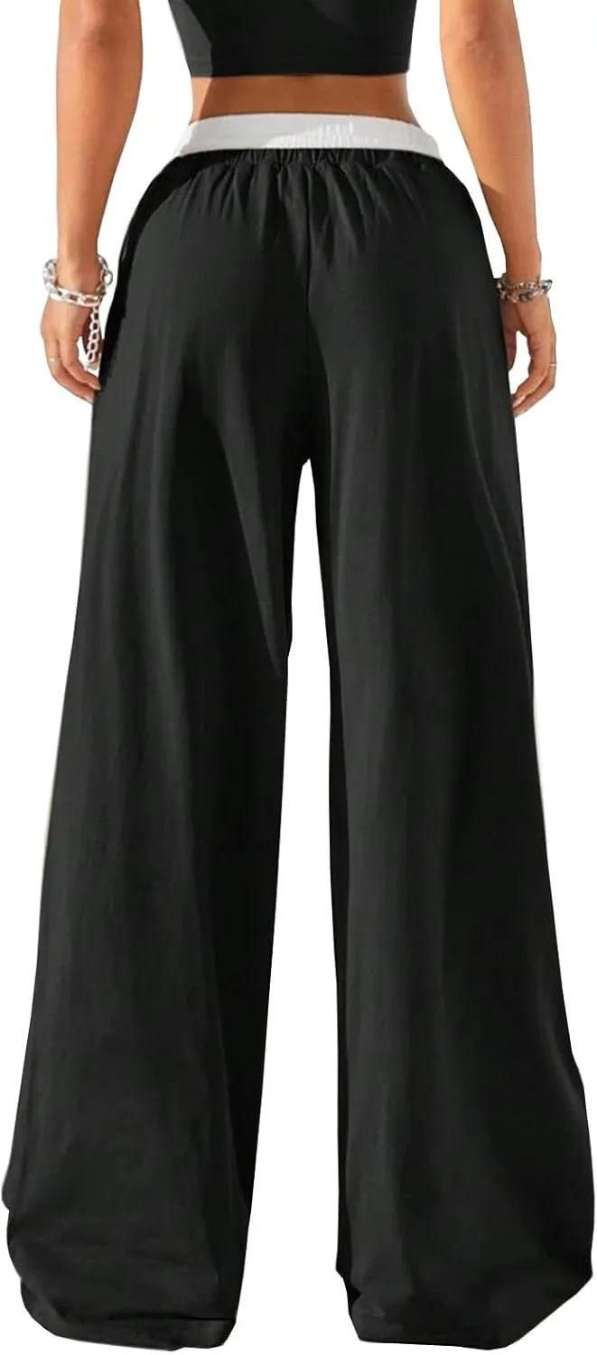 Womens Sweatpants Wide Leg Pants Casual Palazzo Flowy Trouser Woman High Waisted Loose Fit Lounge Pant Comfy 2025