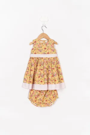 Yellow Print Dress