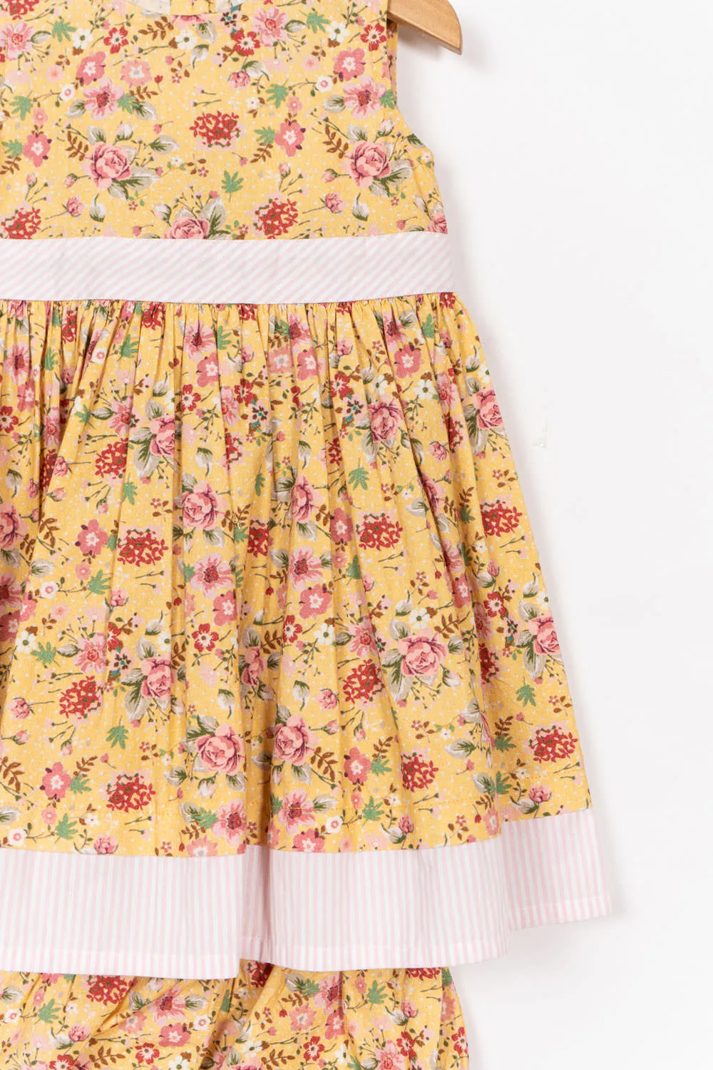 Yellow Print Dress